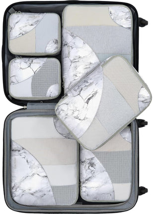 10 Set Compression Packing Cubes for Travel Essentials,Compressible Expandable Packing Cubes for Suitcase,OlarHike Luggage Organizer Bags for Travel,Handy Helper for Organizing Clothes(Black)