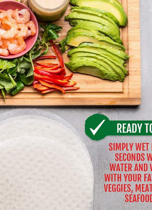 Best of Thailand [Round] Brown Rice Paper Wraps 3 Pack | Perfect for Fresh Spring Rolls & Dumplings | Non-GMO, Gluten-Free, Vegan & Paleo | Kosher for Passover Kitniyot