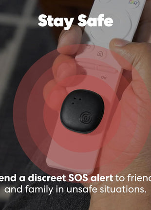 Life360 Tile Sticker - Small Bluetooth Tracker, Remote Finder and Item Locator for Bikes, Glasses and More. Both iOS and Android Compatible. Phone Finder. 2-Pack (Black)