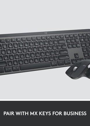 Logitech MX Master 3S for Business, Wireless Mouse with Quiet Clicks, 8K DPI, Secured Logi Bolt USB Receiver, Bluetooth, USB-C Charging, MagSpeed Scrolling, Windows/Mac/Chrome/Linux - Graphite