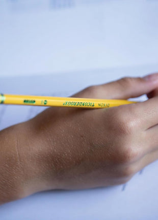 Ticonderoga Wood-Cased Pencils, Pre-Sharpened, #2 HB Soft, Yellow, 18 Count