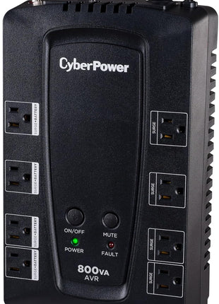 CyberPower CP800AVR AVR UPS Battery Backup and Surge Protector, 800VA/450W, 8 Outlets, Compact, UL Certified