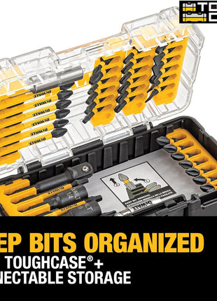 DEWALT Screwdriver Bit Set, 40 Pcs. Impact Ready, FlexTorq Impact Driver Bit Set with Storage Case (DWA2T40IR)