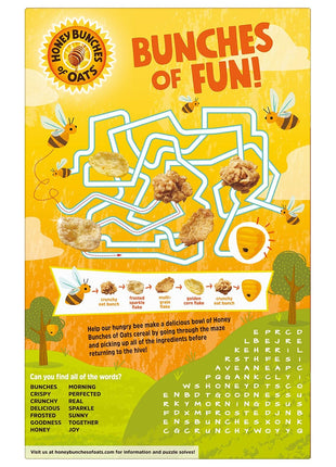 Honey Bunches of Oats Crunchy Honey Roasted Cereal 18 Ounce (Pack of 1) Box