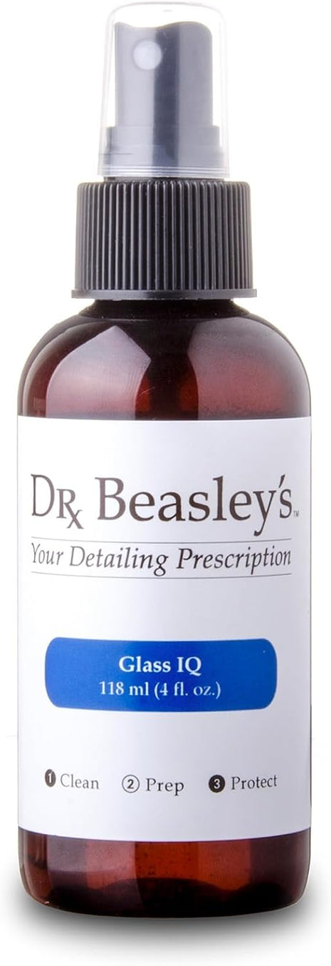 Dr. Beasley's Glass IQ - Cleans & Protects Auto Glass Outside & Inside, Smudge and Water Resistant, Compatible with LCD, Touch Screen, Phone, Console