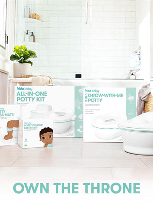 Frida Baby Poo + Pee Potty Liners, Leak-Proof, Super-Absorbent Liners Potty Bags, Fits Most Potty Chairs for Easy Cleanup, 30 Count