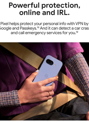 Google Pixel 9a with Gemini - Unlocked Android Smartphone with Incredible Camera and AI Photo Editing, All-Day Battery, and Powerful Security - Obsidian - 128 GB
