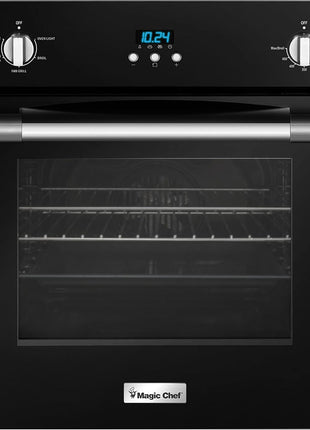 Magic Chef 24-Inch Built-In Electric Wall Oven, Stainless Steel, 2.2 Cu Ft | 24-In. Electric Wall Oven, Convection, Stainless Steel