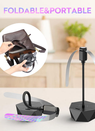 Fly Fans for Tables, Fly Repellent Fan Outdoor Indoor Keep Flies Away, Fly Repellent Fans for Tables with Holographic Blades for Picnic, Party, Restaurant, Kitchen, and BBQ, 4 Pack Black