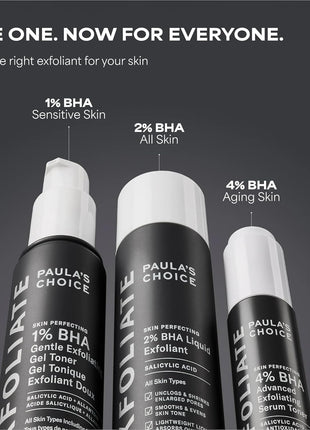 Paula's Choice SKIN PERFECTING 2% BHA Liquid Exfoliant with Salicylic Acid, Facial Polish for Pores, Wrinkles & Fine Lines, Suitable for Blackhead-Prone Skin, Fragrance-Free