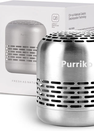 Purriko Refrigerator Deodorizer,Lasts for 10 Years,Refrigerator Odor Eliminator,Fridge Deodorizer,More Effective Than Baking Soda Bamboo Air Purifying Bags