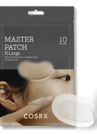 COSRX Master Patch Intensive, Oval-Shaped Patches (X-Large, 10 Counts) | Hydrocolloid Pimple Stickers with Tea Tree Oil & Salicylic Acidm, Quick & Easy Blemish, Zit Spot Treatment, Korean Skin care