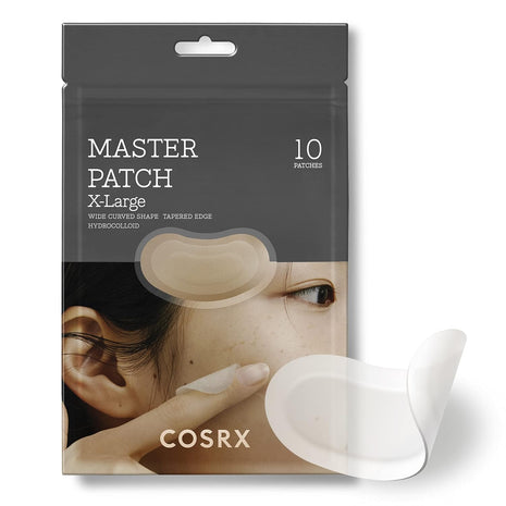 COSRX Master Patch Intensive, Oval-Shaped Patches (X-Large, 10 Counts) | Hydrocolloid Pimple Stickers with Tea Tree Oil & Salicylic Acidm, Quick & Easy Blemish, Zit Spot Treatment, Korean Skin care