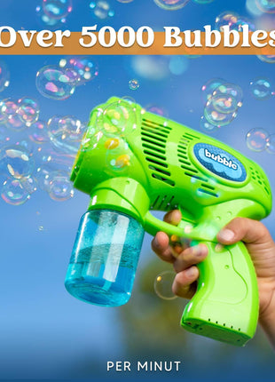 JOYIN 2 Kids Bubble Gun with 2 Bottles Refill Solution, Bubble Machine Gun for Toddlers Kids 4-8, Party Favors, Summer Toy, Outdoors, Easter, Birthday Gift