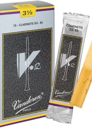 Vandoren CR1935 Bb Clarinet V.12 Reeds Strength 3.5; Box of 10