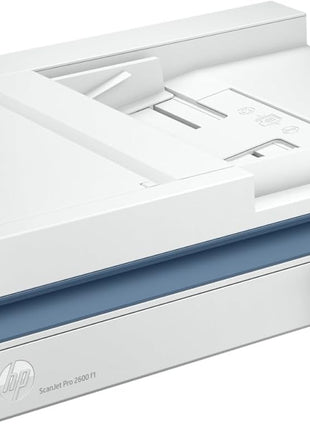 HP ScanJet Pro 2600 f1, White, Fast 2-Sided Scanning and Auto Document Feeder (20G05A)