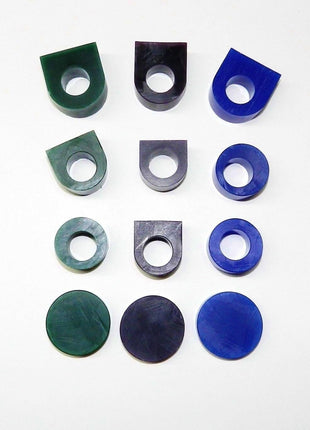JTS Carving Wax Ring Tube Assortment - Jewelry Earring Modeling Wax 12 Pcs Pre-Cut Tubes & Blanks - 3 Grades