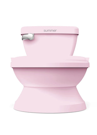 Ingenuity My Size Potty Pro in Pink, Infant Potty Training Toilet, Lifelike Flushing Sound, for Ages 18 Months, Up to 50 Pounds