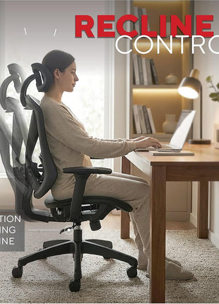 Staples Dexley Ergonomic Mesh Task Chair, Lumbar Support, Adjustable, Black