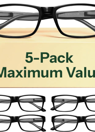 Gaoye Professional Reading Glasses for All Day   Computer Readers with Blue Light Protection   Value Pack