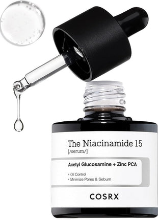 COSRX Niacinamide Beauty Serum Niacinamide 15 Serum 20ml Niacinamide 15% Lotion Highest Content in Its Class Zinc PCA Problem Care Trouble Care Blackheads Whiteheads Sensitive Skin Skincare Basic