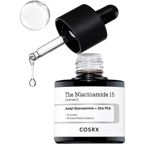 COSRX Niacinamide Beauty Serum Niacinamide 15 Serum 20ml Niacinamide 15% Lotion Highest Content in Its Class Zinc PCA Problem Care Trouble Care Blackheads Whiteheads Sensitive Skin Skincare Basic