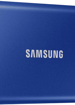 SAMSUNG T7 Portable SSD, 2TB External Solid State Drive, Speeds Up to 1,050MB/s, USB 3.2 Gen 2, Reliable Storage for Gaming, Students, Professionals, MU-PC2T0H/AM, Blue