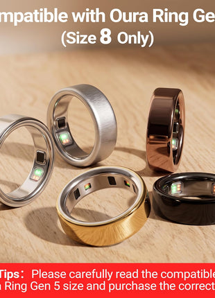 Ultra-Thin Clear Cover Compatible with Ou-ra Ring Gen 5 Size 8: 10 Pack Transparent Invisible Anti-Scratch Protector Skin Films for Ou-ra Ring 5