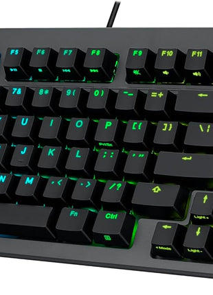 ASUS TUF Gaming K3 Gen II Wired USB Gaming Keyboard – 97-Key Compact Layout, Optical-Mechanical Blue (Clicky) Switches, PBT Keycaps, Detachable Top Plate, IP57 Waterproofing, PC/Mac Support - Black