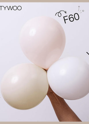 PartyWoo White Balloons 85 pcs Different Sizes Pack of 18 12 10 5 Inch Matte White Latex Balloon Arch Kit Garland for Wedding Bridal Graduation Baby Shower Birthday Party Decorations White Y13