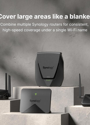 Synology RT6600ax - Tri-Band 4x4 160MHz Wi-Fi router, 2.5Gbps Ethernet, VLAN segmentation, Multiple SSIDs, parental controls, Threat Prevention, VPN (US Version)