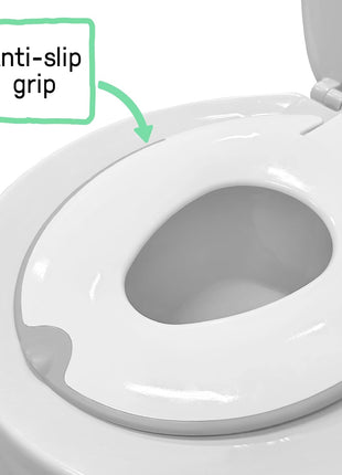 Ingenuity: ity by Ingenuity Flip & Sit Potty Seat (White) – Easy to Set Up & Remove Potty Training Seat That Attaches to Adult Toilet Seat