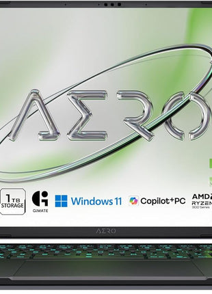 GIGABYTE AERO X16; Copilot+ PC - 165Hz 2560x1600 WQXGA - NVIDIA GeForce RTX 5070 - AMD Ryzen AI 7 350-1TB SSD with 16GB DDR5 RAM - Windows 11 Home - Lunar White