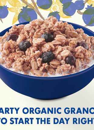 Cascadian Farm Organic Granola with No Added Sugar, Blueberry Vanilla Cereal, Resealable Pouch, 11 oz.