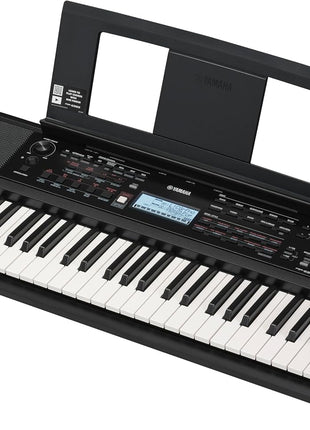 Yamaha 61 Touch Sensitive Keys Portable Keyboard for Beginners with Music Rest, Power Adapter PSR-E383