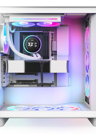 NZXT Kraken Elite 240 RGB 2024 - AIO CPU Liquid Cooler - 240mm Radiator - 2 x F120P Fans - Customizable 2.72 inch IPS LCD - NZXT Turbine Pump - AMD® AM5, AM4 - Intel® LGA 1851/1700, 1200/115X - White