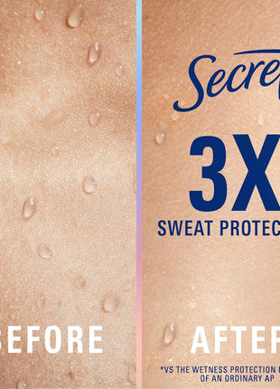 Secret Clinical Strength Invisible Solid Antiperspirant Deodorant for Women, 100HR Sweat & Odor Protection, 3X Stress Protection with Hyaluronic Acid, PH Balanced, Completely Clean Scent, 2.6 oz