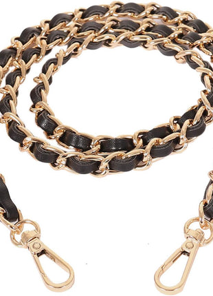 Purse Chain Strap Crossbody Bag Chains Strap Handbag Chain Replacement Leather Chain Straps 47.2 inch