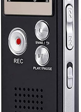 Digital Voice Recorder 16GB Voice Recorder with Playback for Lectures - USB Rechargeable Dictaphone Upgraded Small Tape Recorder Device