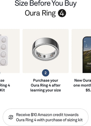 OURA Ring 4 Smart Ring - Silver - Size 7