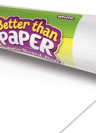 Teacher Created Resources Better Than Paper Bulletin Board Roll, 4 Ft X 12 Ft, White