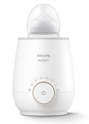 Philips Avent Premium Fast Bottle Warmer with Smart Temperature Control | Warms Milk in 3 Minutes, Water Bath Technology, No Hot Spots, Auto Shut-Off, Fits Most Bottle Brands, SCF358/00