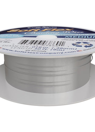 Soft Flex 49 Strand Beading Wire - Medium 0.19 Diameter - 30 Feet Nylon Design Wire