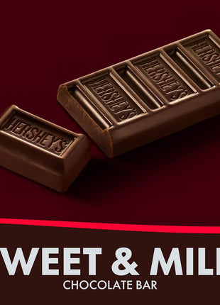 Hershys Special Dark Mildly Sweet Chocolate - 2 Pounds Approx 70 Halloween Candy Bulk Individually Wrapped - Dark Chocolate Hershys Snack Size Candy Bars - Halloween Treats for Sharing With Family and Friends