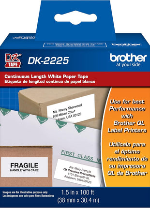 Brother Printer Continuous Length White Paper Tape (DK2225)
