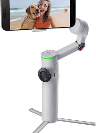 Insta360 Flow 2 Pro Grey- AI-Powered Smartphone Stabilizer, Auto Tracking Phone Gimbal, 200+ App Tracking with Apple DockKit, 3-Axis Stabilization, Built-in Tripod/Selfie Stick, Portable & Foldable