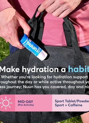 Nuun Sport Electrolyte Tablets with Magnesium, Calcium, Potassium, Chloride & Sodium, Gluten Free & Vegan, Mixed Flavors, 6 Pack (60 Servings Total)