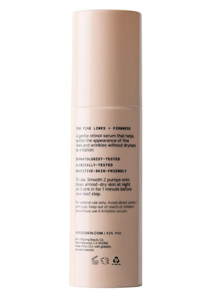 Versed Press Restart Gentle Retinol Serum - Bakuchiol Anti-Aging for Even Skin Tone, Fine Lines and Wrinkles for Sensitive Skin (Press Restart Retinol Serum - 1 Fl Oz (Pack of 1))