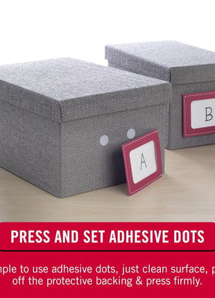 VELCRO Brand Dots with Adhesive White | 200 Pk | 3/4 inch Circles | Sticky Back Round Hook and Loop Closures for Organizing, Arts and Crafts, School Projects, 91824, 200Pk