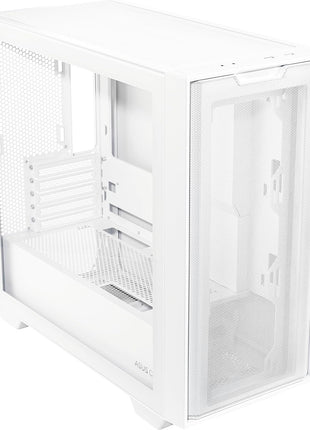 ASUS A21 White Micro ATX PC Case Supports BTF Hidden Connector Technology, Graphics Cards up to 380mm, 360mm Coolers, & ATX PSUs, Includes Porous Front-Panel mesh, 2 Year Warranty